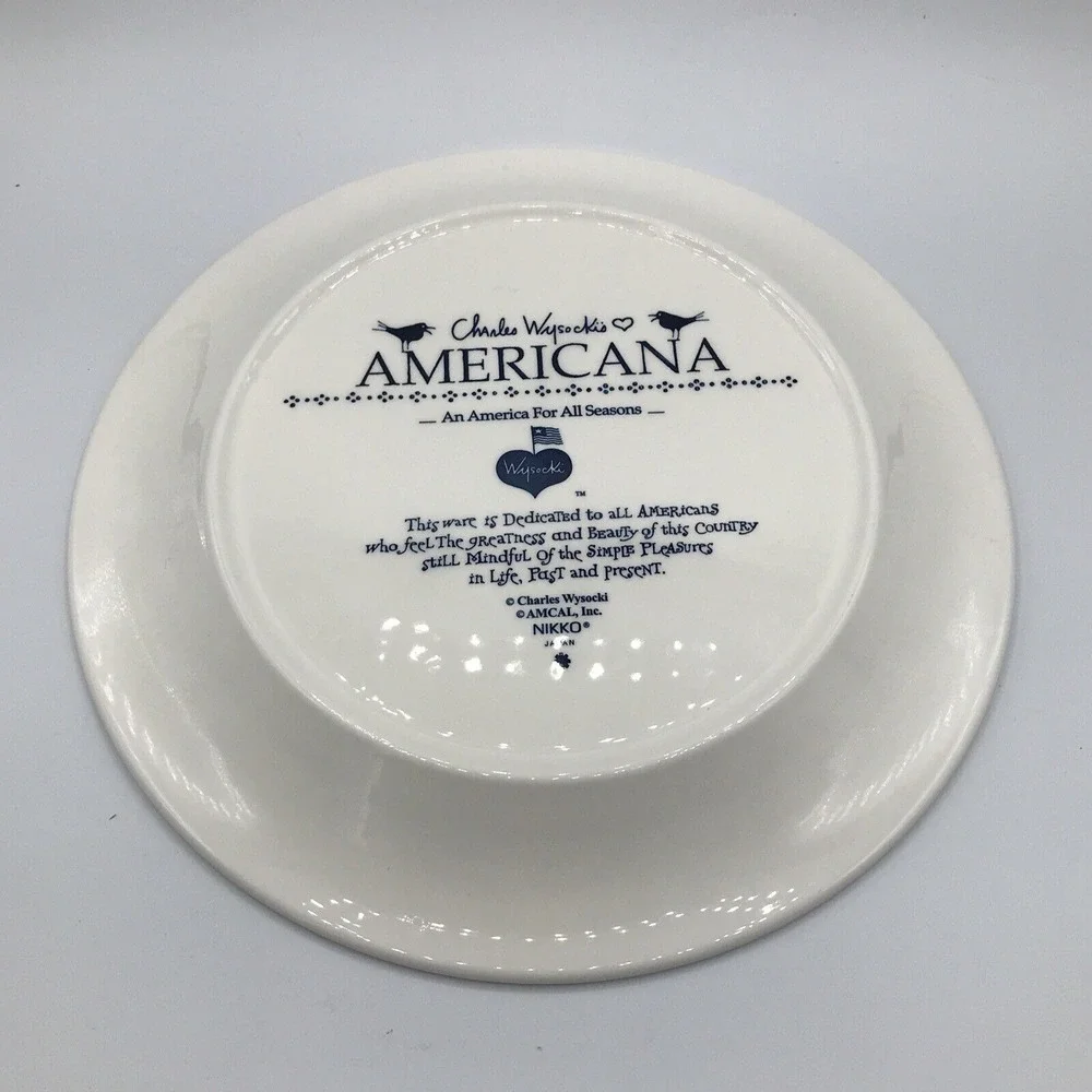Charles Wysocki's‎ Americana Dinner Plate - Nikko Made in Japan
